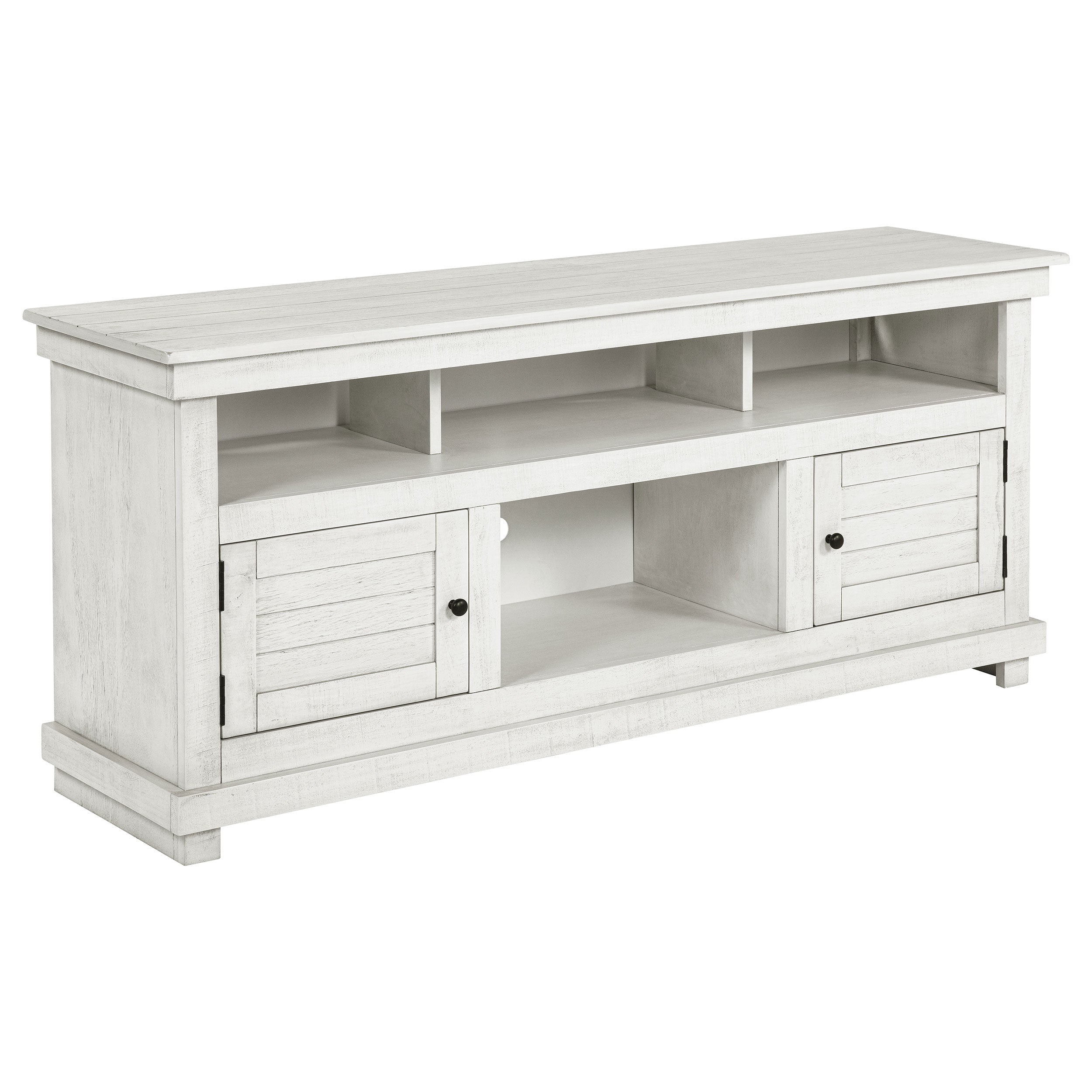 Orleans Furniture - Coaster - Payne 60-inch TV Stand Media Console Distressed White - 710052