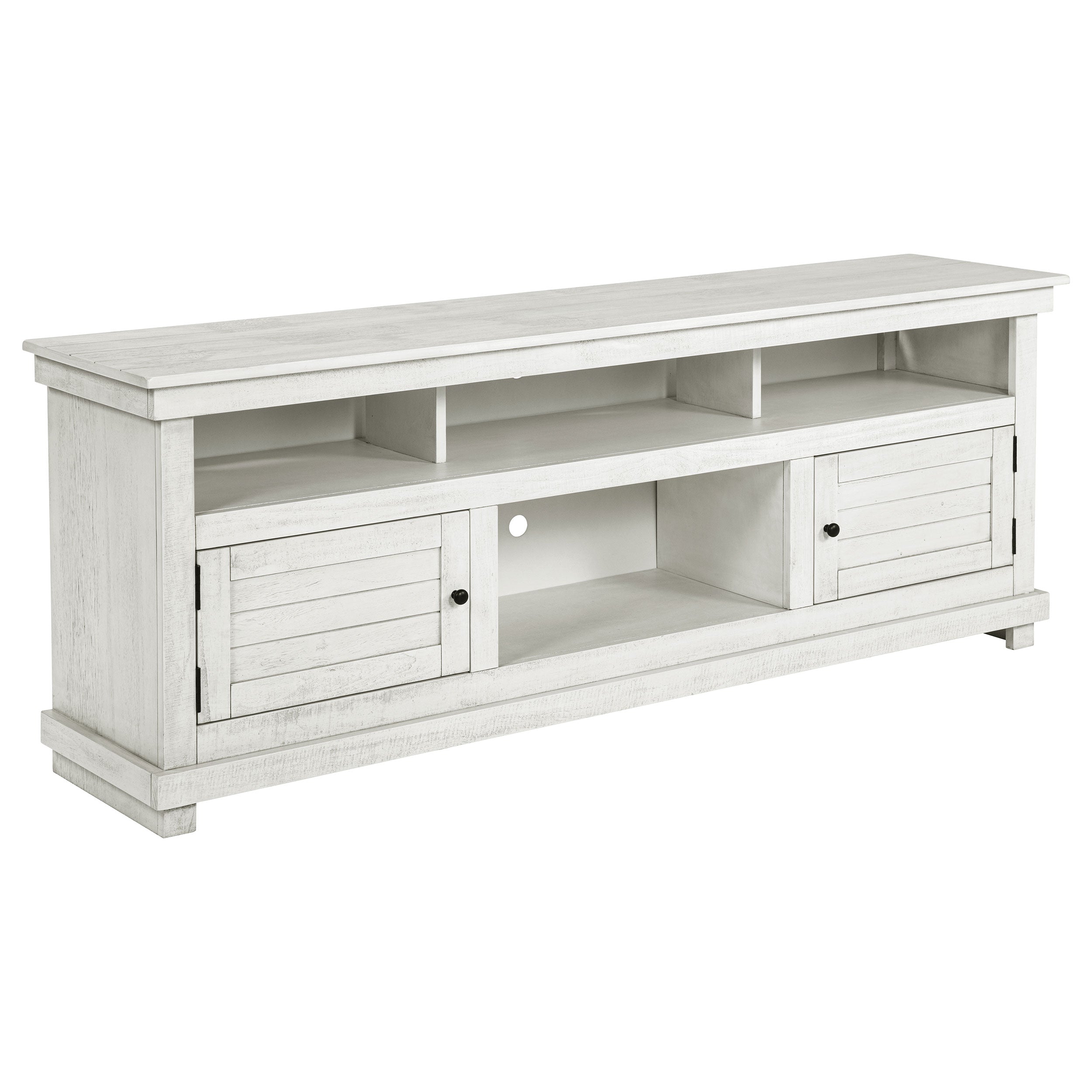 Orleans Furniture - Coaster - Payne 70-inch TV Stand Media Console Distressed White - 710053