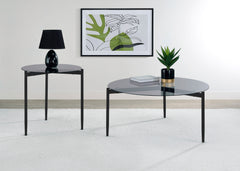 Orleans Furniture - Coaster - Rosalie 2-piece Round Coffee and End Table Set Grey - 710168-S2