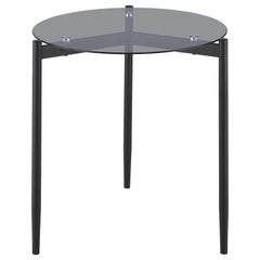 Rosalie 2-piece Round Coffee and End Table Set Grey