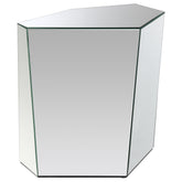 Orleans Furniture - Coaster - Capella Mirrored Abstract Geometric End Table Silver - 710447