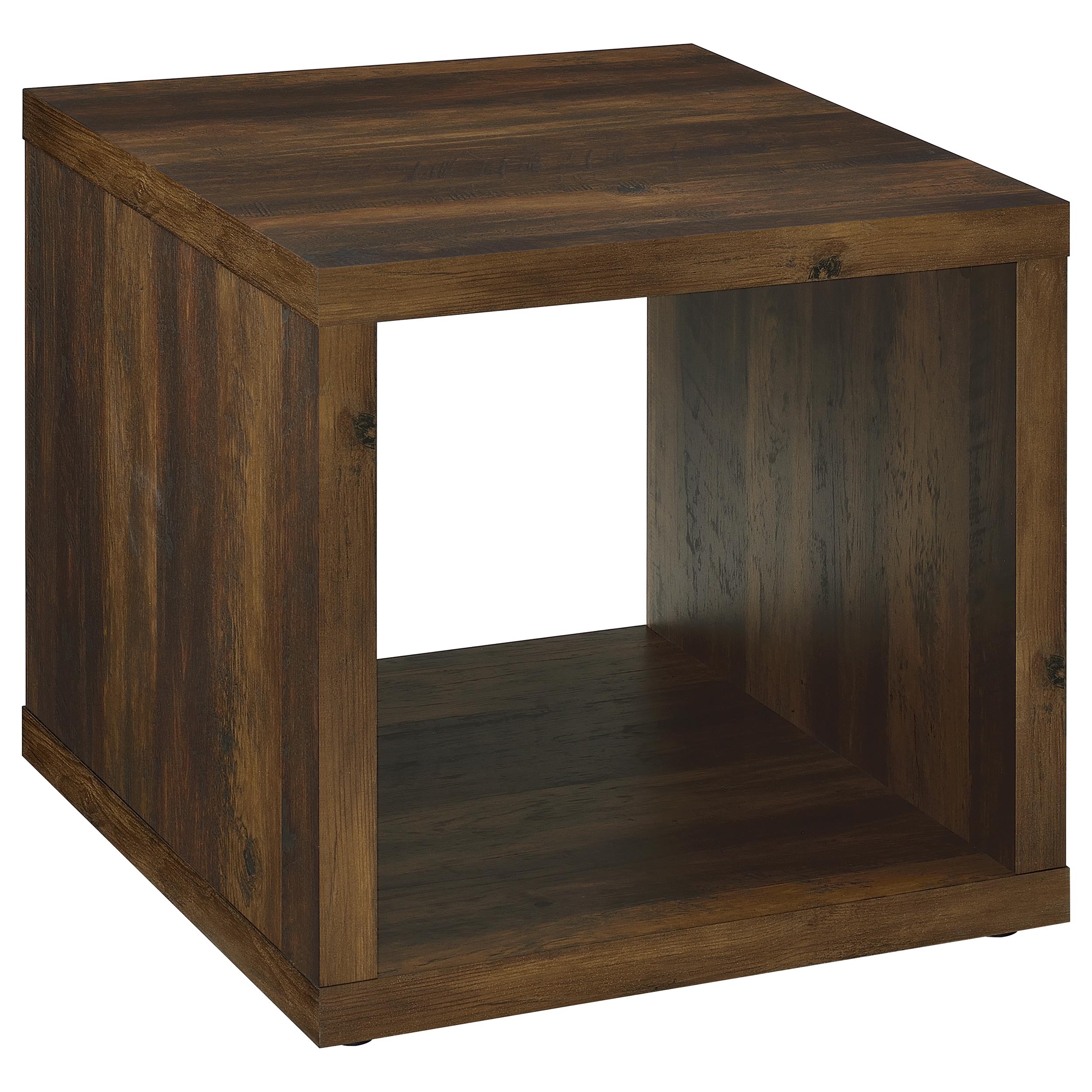 Orleans Furniture - Coaster - Frisco Square Engineered Wood Side End Table Dark Pine - 710507