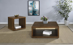 Orleans Furniture - Coaster - Frisco 2-piece Coffee and End Table Set Dark Pine - 710508-S2