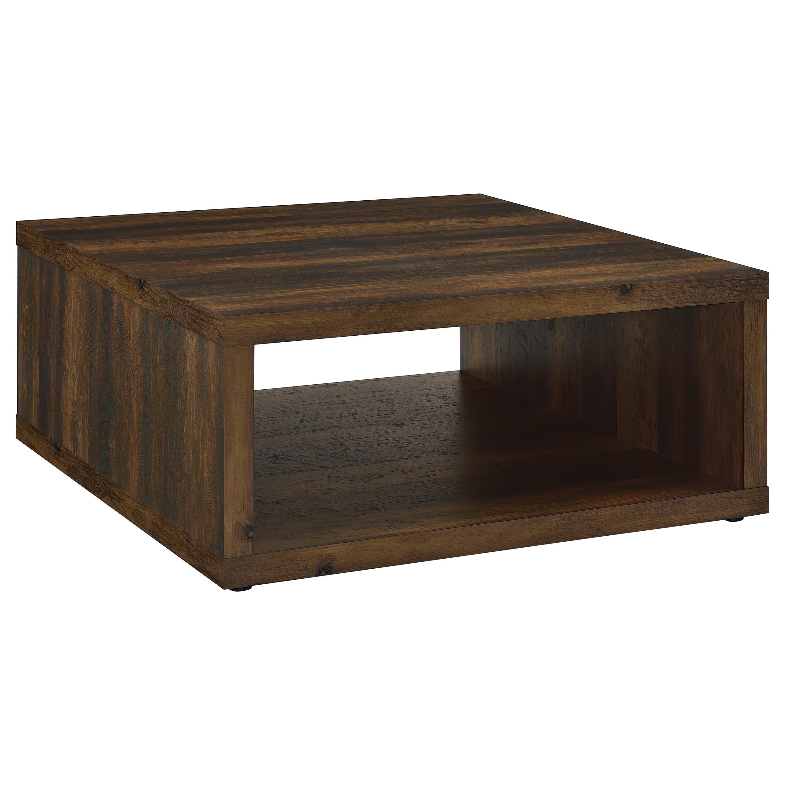 Orleans Furniture - Coaster - Frisco Square Engineered Wood Coffee Table Dark Pine - 710508