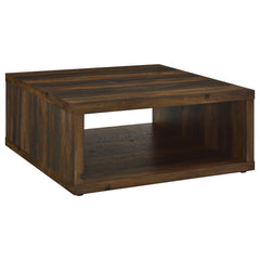 Orleans Furniture - Coaster - Frisco Square Engineered Wood Coffee Table Dark Pine - 710508