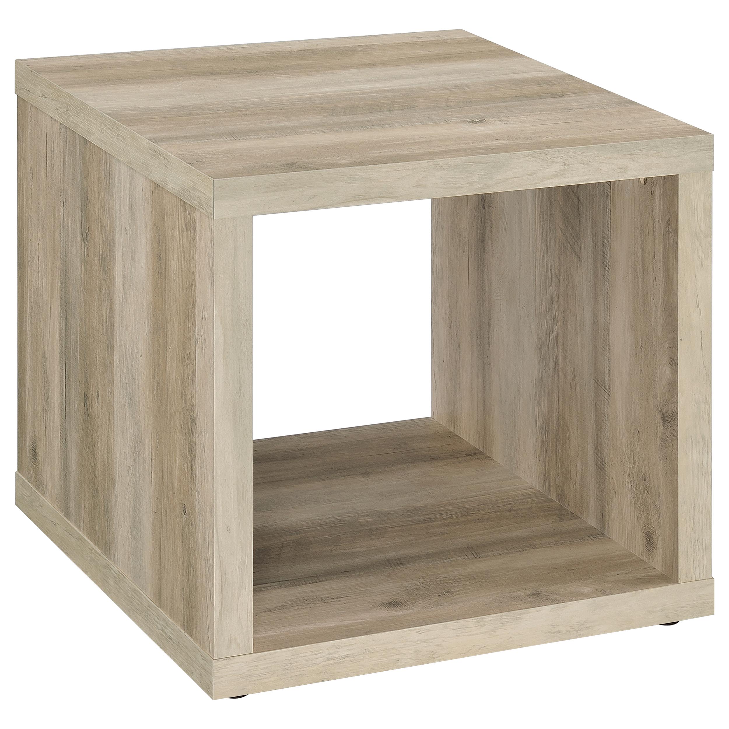 Orleans Furniture - Coaster - Frisco Square Engineered Wood Side End Table Distressed Pine - 710517