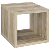 Orleans Furniture - Coaster - Frisco Square Engineered Wood Side End Table Distressed Pine - 710517