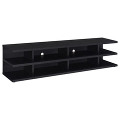 Orleans Furniture - Coaster - Cartmill 78-inch 2-tier TV Stand Media Console Black - 710533