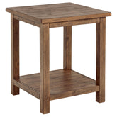 Orleans Furniture - Coaster - Payne Wood End Table with Shelf Distressed Brown - 710546