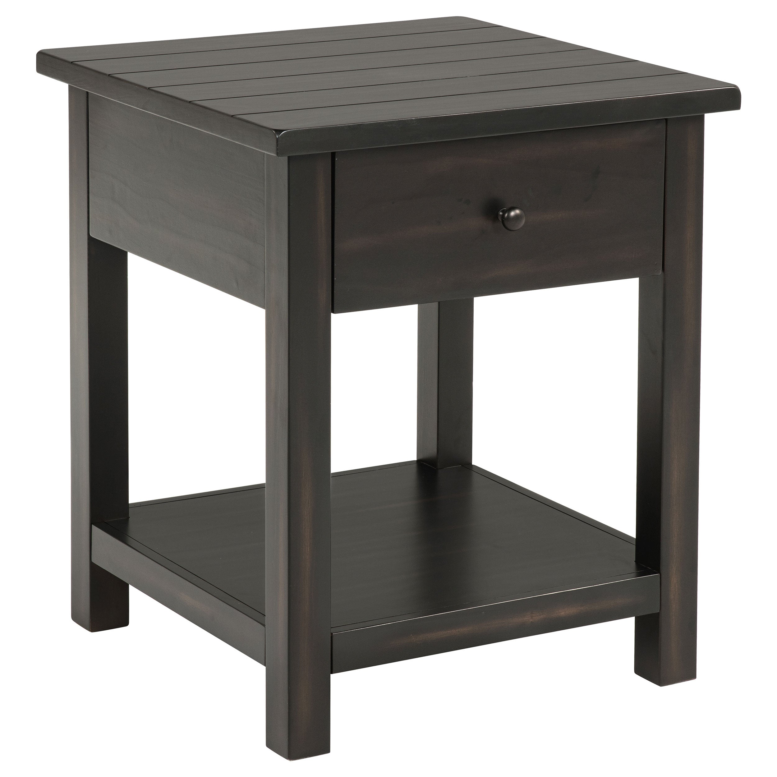 Orleans Furniture - Coaster - Payne 1-drawer Wood End Table with Shelf Distressed Java - 710567