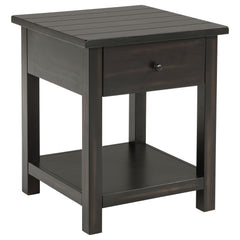 Orleans Furniture - Coaster - Payne 1-drawer Wood End Table with Shelf Distressed Java - 710567