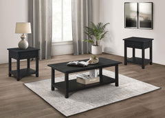 Orleans Furniture - Coaster - Payne 3-piece Coffee and 1-drawer End Table Set Java - 710568-S3