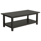 Orleans Furniture - Coaster - Payne Wood Coffee Table with Shelf Distressed Java - 710568