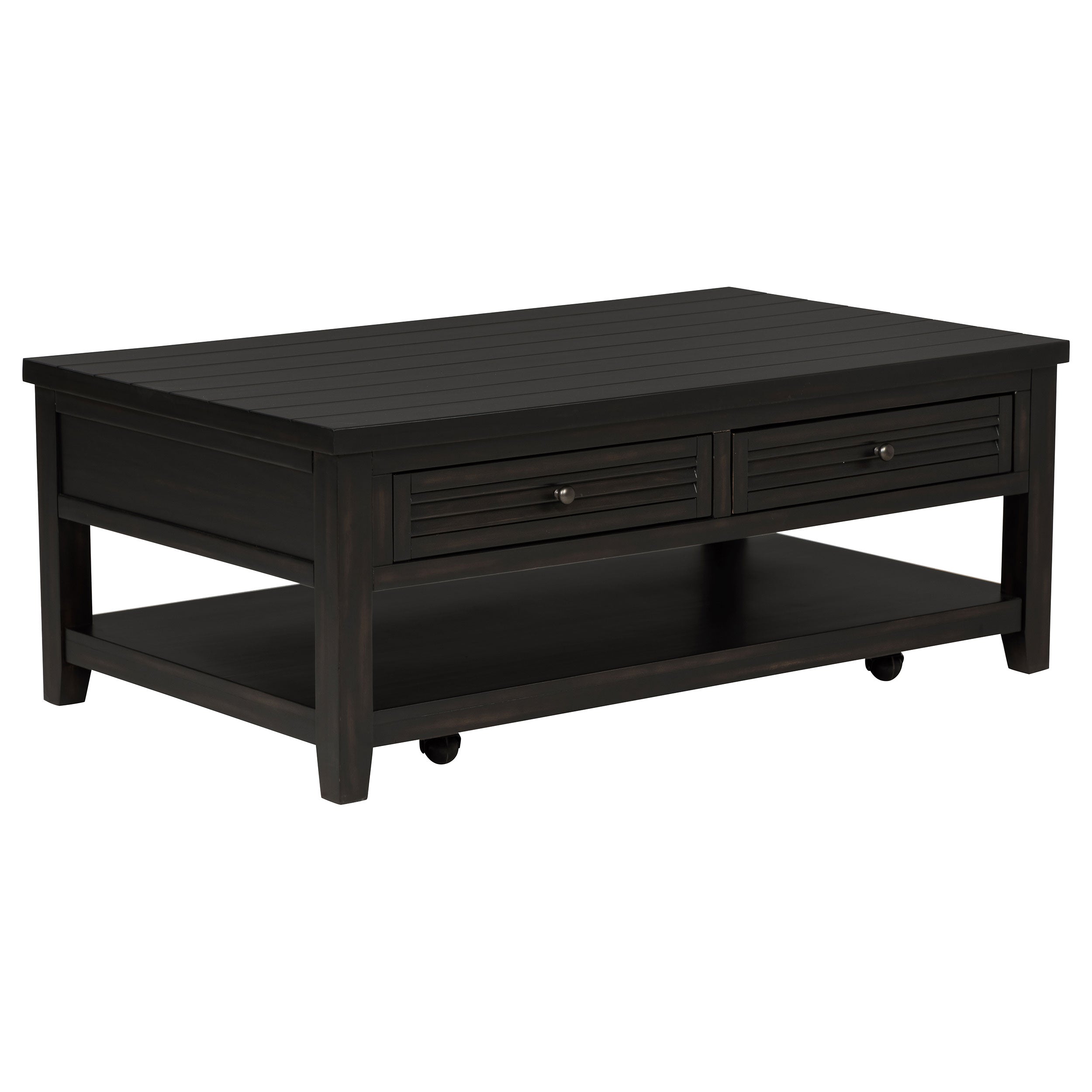 Orleans Furniture - Coaster - Concord 2-drawer Rectangular Coffee Table Distressed Java - 710578