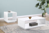 Orleans Furniture - Coaster - Paseo 2-piece Coffee and End Table Set White High Gloss - 710768-S2
