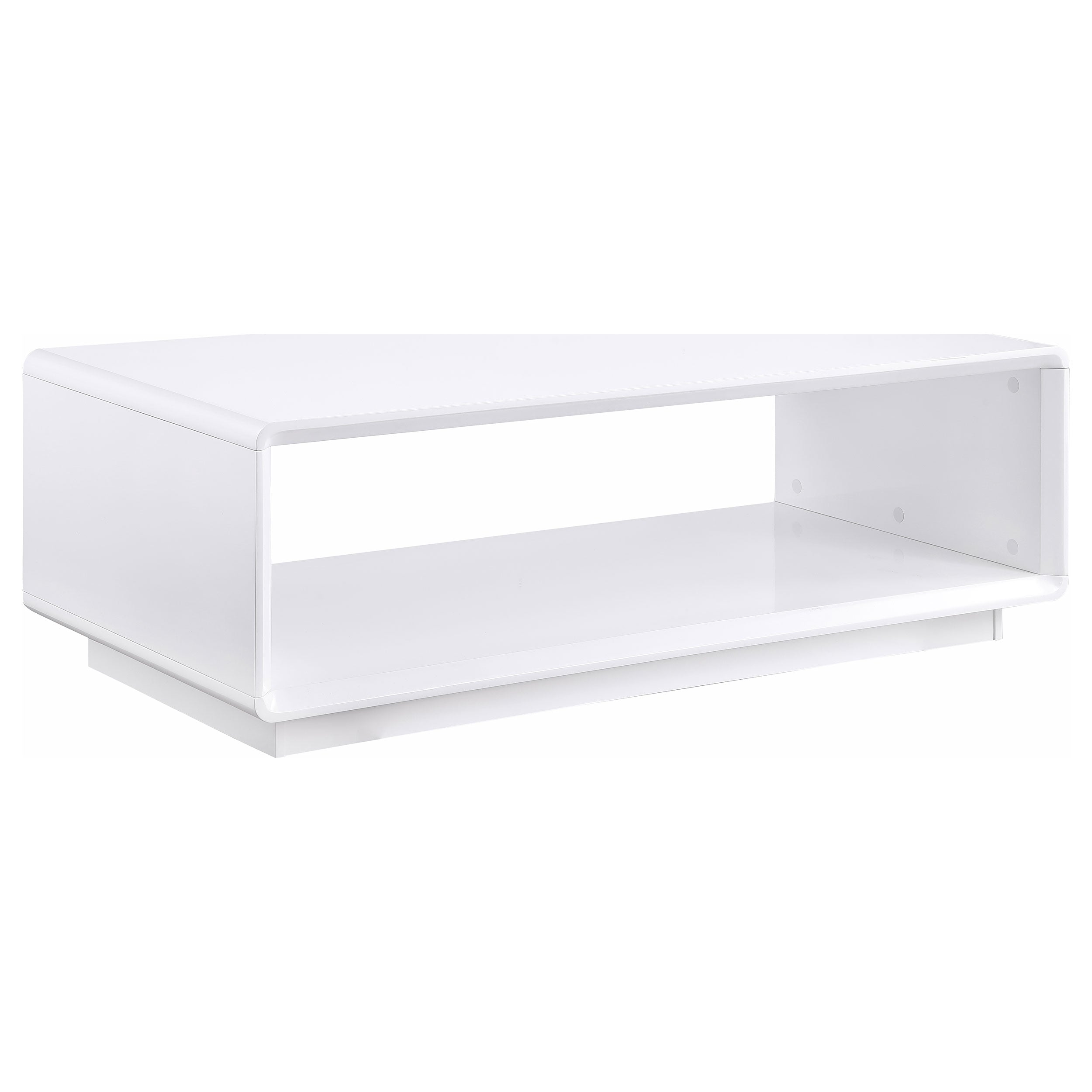 Orleans Furniture - Coaster - Paseo Rectangular Cocktail Coffee Table White High Gloss - 710768