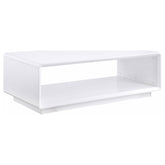 Orleans Furniture - Coaster - Paseo Rectangular Cocktail Coffee Table White High Gloss - 710768