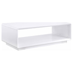 Orleans Furniture - Coaster - Paseo Rectangular Cocktail Coffee Table White High Gloss - 710768