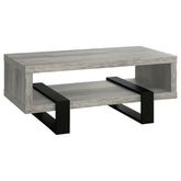 Orleans Furniture - Coaster - Dinard Engineered Wood Coffee Table Grey Driftwood - 720878