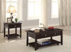 Orleans Furniture - Coaster - Bradford 2-piece Lift Top Coffee and End Table Set Walnut - 721038-S2
