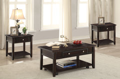 Orleans Furniture - Coaster - Bradford 3-piece Lift Top Coffee and End Table Set Walnut - 721038-S3