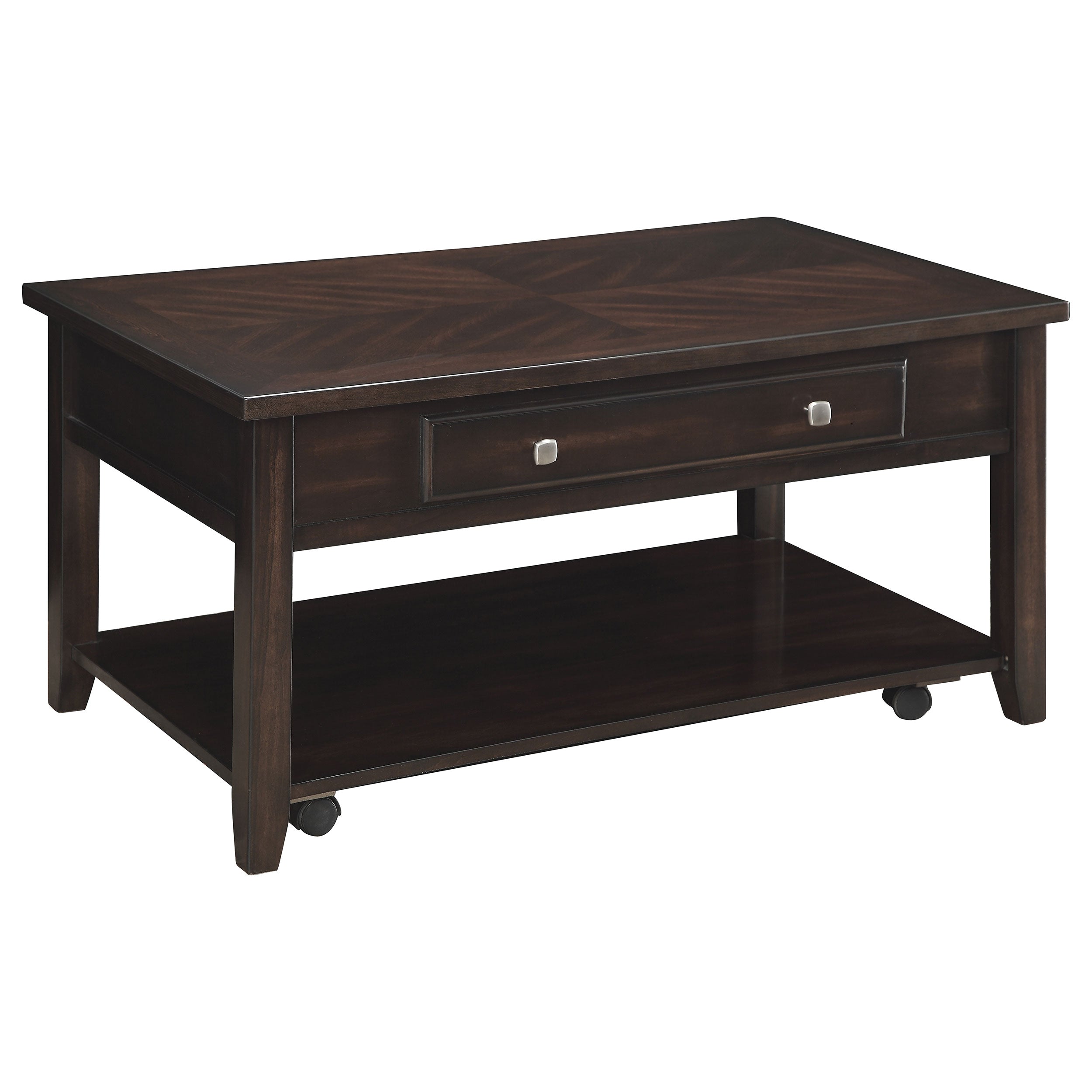 Orleans Furniture - Coaster - Bradford Rectangular Wood Lift Top Coffee Table Walnut - 721038