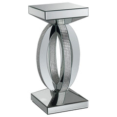 Orleans Furniture - Coaster - Amalia Square Mirrored Acrylic Crystal Side End Table Silver - 722517