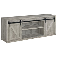 Orleans Furniture - Coaster - Brockton 2-door Engineered Wood 71-inch TV Stand Grey Driftwood - 723263