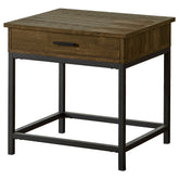 Orleans Furniture - Coaster - Byers 1-drawer Square Engineered Wood End Table Brown Oak - 723777
