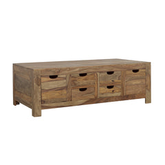 Orleans Furniture - Coaster - Esther 6-drawer Solid Wood Coffee Table Natural Sheesham - 723888