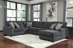 Orleans Furniture - Ashley Furniture - Tracling Sectional - RAF 3-Piece Sectional with Chaise / Slate - 72600S1