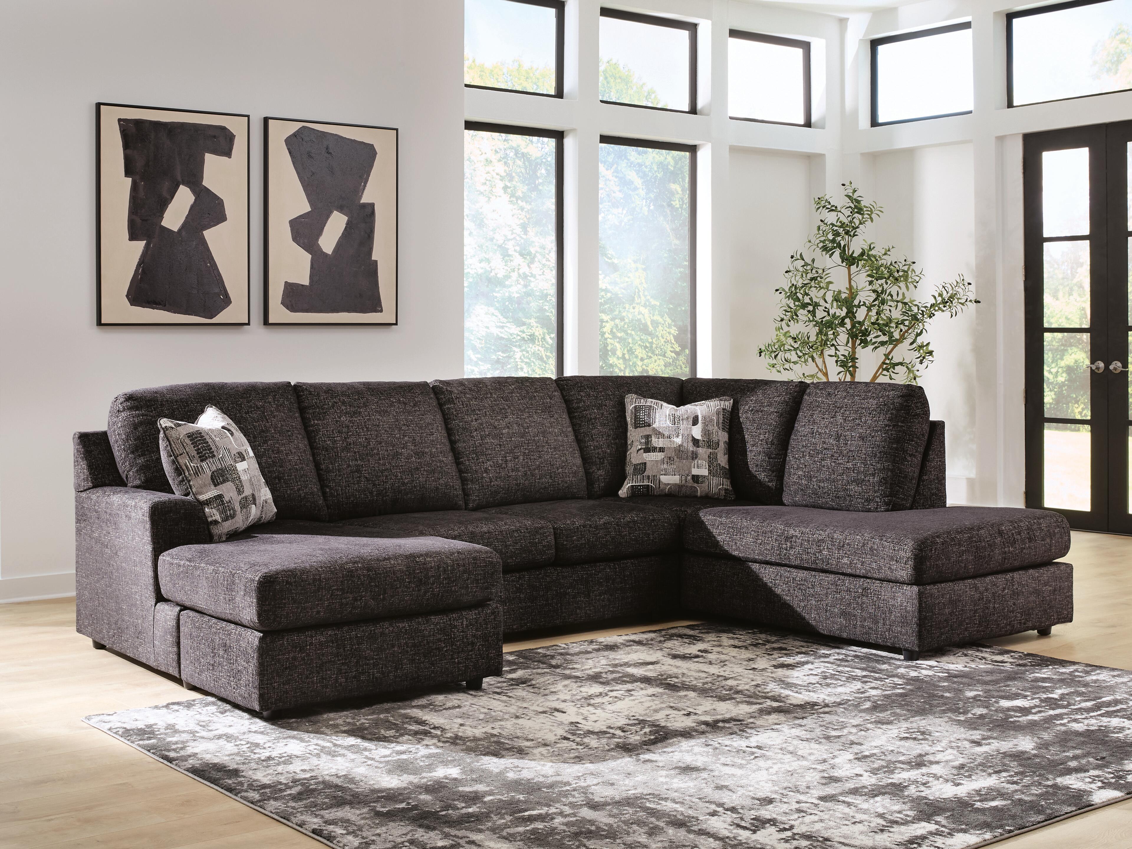 Orleans Furniture - Ashley Furniture - Lentiz Sectional - LAF 2-Piece Sectional with Chaise - PC73404S2