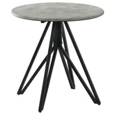 Orleans Furniture - Coaster - Hadi Round SmartTop Side End Table Cement and Gunmetal - 736177