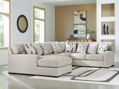 Orleans Furniture - Ashley Furniture - Laurelgrove Sectional - RAF 3-Piece Double Chaise Sectional / Pebble - 75105S7