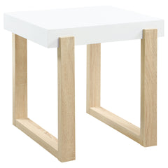 Pala 2-piece Coffee and End Table Set White High Gloss