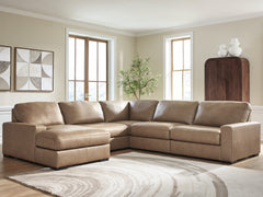 Orleans Furniture - Ashley Furniture - Veronella Sectional - RAF 5-Piece Sectional with Chaise / Sahara - 76106S12