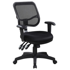 Orleans Furniture - Coaster - Rollo Upholstered Adjustable Ergonomic Office Chair Black - 800019