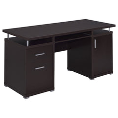 Orleans Furniture - Coaster - Tracy 55-inch 2-drawer Office Computer Desk Cappuccino - 800107