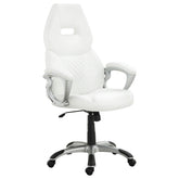 Orleans Furniture - Coaster - Bruce Upholstered Adjustable Home Office Desk Chair White - 800150