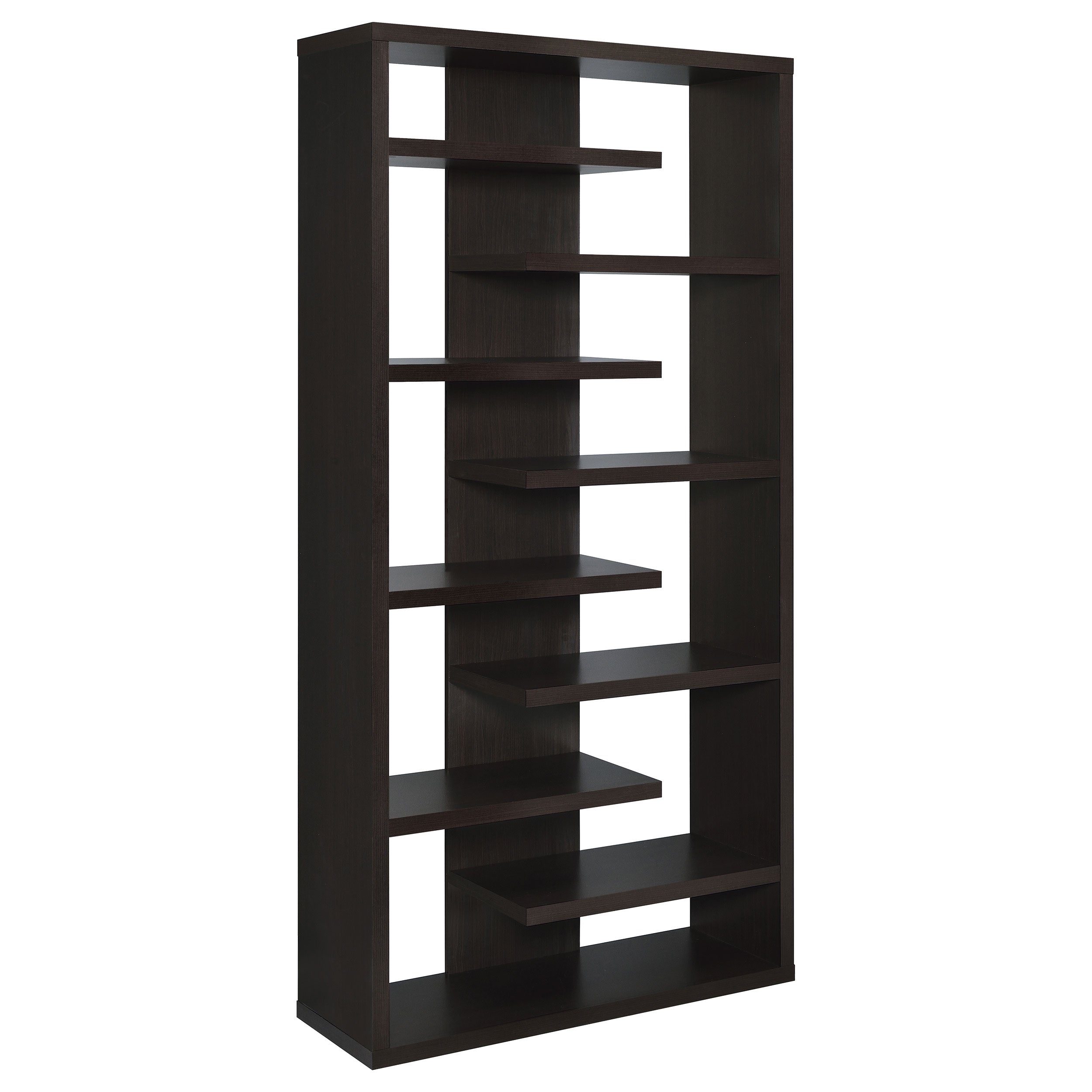Orleans Furniture - Coaster - Altmark 71-inch 8-shelf Open Bookcase Cappuccino - 800265