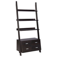 Orleans Furniture - Coaster - Colella 72-inch 5-shelf Storage Ladder Bookshelf Cappuccino - 800319
