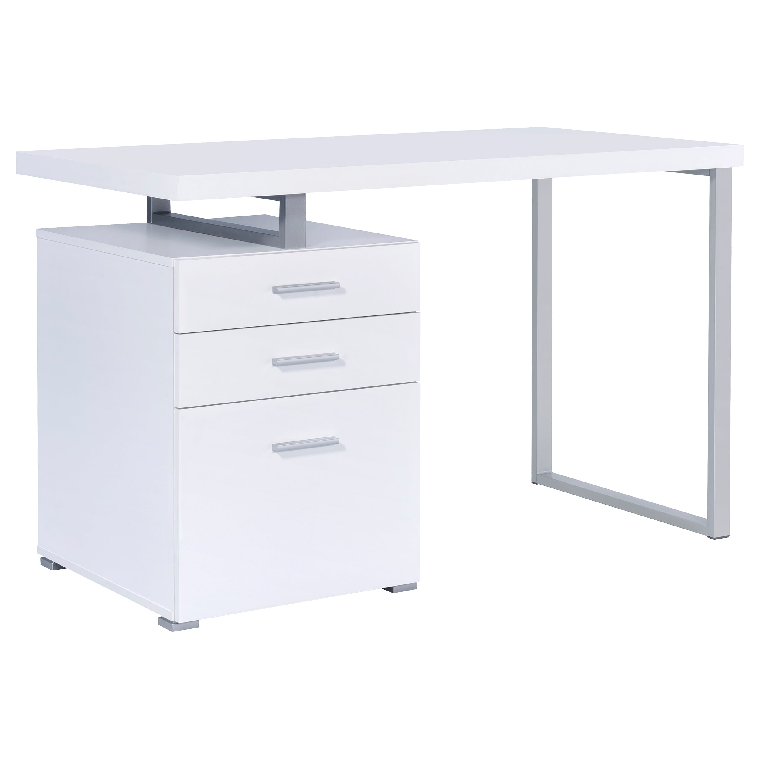 Orleans Furniture - Coaster - Brennan 47-inch 3-drawer Office Computer Desk White - 800325