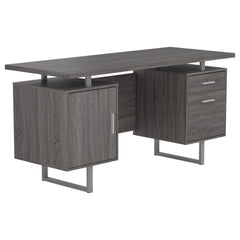 Orleans Furniture - Coaster - Lawtey 60-inch 2-drawer Office Computer Desk Weathered Grey - 800521