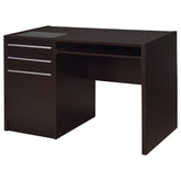 Orleans Furniture - Coaster - Halston 47-inch 2-drawer Office Desk with Cabinet Cappuccino - 800702