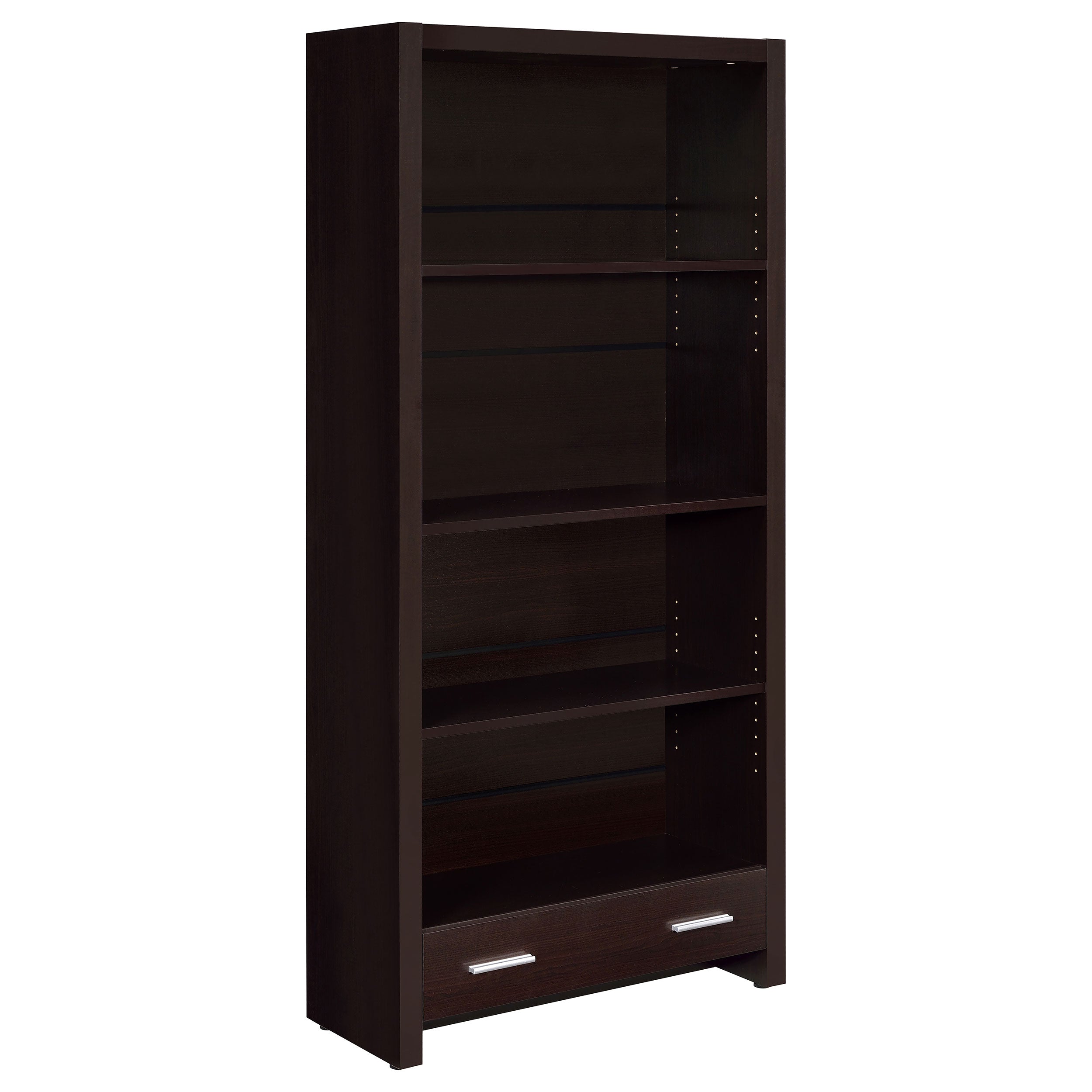 Orleans Furniture - Coaster - Skylar 71-inch 5-shelf Bookcase with Drawer Cappuccino - 800905