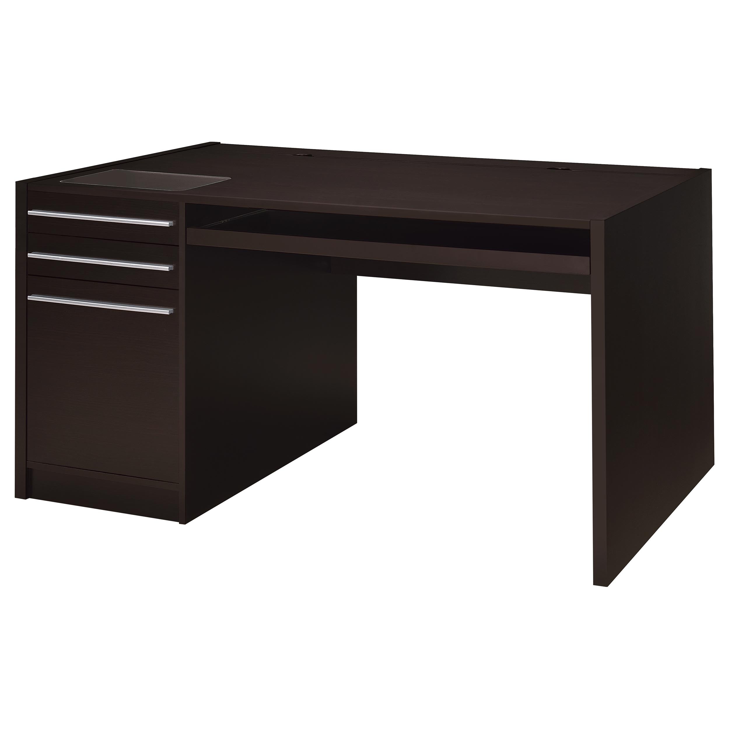 Orleans Furniture - Coaster - Halston 60-inch 3-drawer Office Computer Desk Cappuccino - 800982