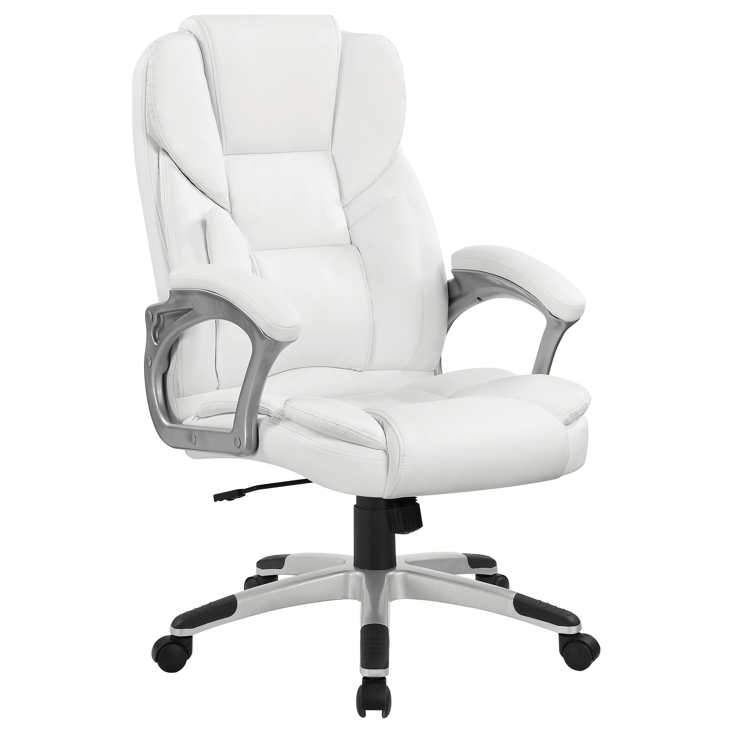 Orleans Furniture - Coaster - Kaffir Upholstered Adjustable Home Office Desk Chair White - 801140