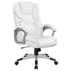 Orleans Furniture - Coaster - Kaffir Upholstered Adjustable Home Office Desk Chair White - 801140