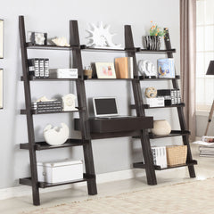 Orleans Furniture - Coaster - Colella 3-piece Ladder Desk and Bookcase Set Cappuccino - 801373-S3