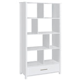Orleans Furniture - Coaster - Dylan 68-inch 4-shelf Storage Bookshelf White High Gloss - 801574